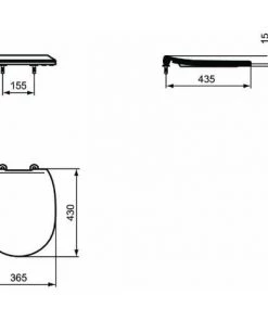 Ideal Standard - Abattant Ultra Fin Connect Blanc -IDEAL STANDARD Soldes 2022 12185305 5