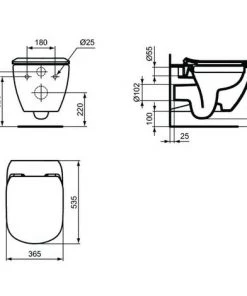 Ideal Standard - Abattant Tesi Avec Frein De Chute Blanc -IDEAL STANDARD Soldes 2022 12185577 3