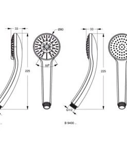 IDEAL STANDARD Douchette IDEALRAIN XL 3 3jets, Chromé : Réf. B9407AA 7 IDEAL STANDARD Douchette IDEALRAIN XL 3 3jets, Chromé : Réf. B9407AA -IDEAL STANDARD Soldes 2022 13982121 3