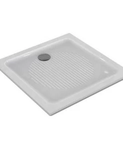 IDEAL STANDARD Receveur Connect à Encastrer Ceramique Carré, 80 X 80