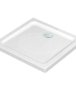 IDEAL STANDARD Receveur Antidérapant Connect à Encastrer Ceramique Carré, 80 X 80