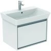 Ideal Standard Meuble Sous-lavabo CONNECT , 500mm, 1 Tiroir, E0817, Coloris: Décor Gris Chêne / Blanc Mat - E0817PS