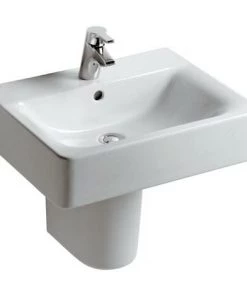 Ideal Standard Lavabo Connect Cube 550mm E7139, 1 Trou Pour Robinet, Coloris: Blanc - E713901