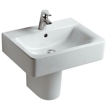 Ideal Standard Lavabo Connect Cube 550mm E7139, 1 Trou Pour Robinet, Coloris: Blanc - E713901 3 Ideal Standard Lavabo Connect Cube 550mm E7139, 1 Trou Pour Robinet, Coloris: Blanc - E713901