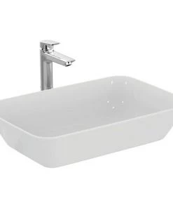 Ideal Standard Cuvette De Lavabo Connect Air Wash , Rectangulaire, 600mm E0348, Coloris: Blanc Avec Idéal Plus - E0348MA