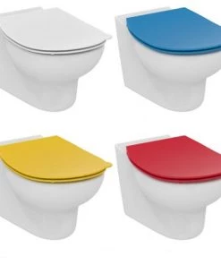Siège De WC Pour Enfants Ideal Standard Contour 21 Écoles S4536, Coloris: Rouge - S4536GQ