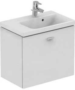 Ideal Standard Meuble Sous-lavabo CONNECT SPACE, 600mm, 1 Tiroir, étagère Gauche, E0314, Coloris: Décor Chêne Américain - E0314SO