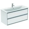 Ideal Standard Meuble Sous-lavabo CONNECT Air, 1000mm, 2 Tiroirs, E0821, Coloris: Décor Gris Chêne / Blanc Mat - E0821PS -IDEAL STANDARD Soldes 2022 16227413 1