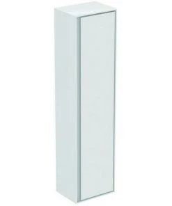 Ideal Standard Armoire Haute CONNECT Air Tall , Butée Gauche Ou Droite, 1 Porte, 1600x300x400mm, E0832, Coloris: Blanc Brillant / Blanc Mat - E0832B2