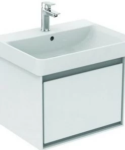 Ideal Standard Meuble Sous-lavabo CONNECT , 535mm, 1 Tiroir, E0846, Coloris: Décor Pin Clair / Brun Mat - E0846UK