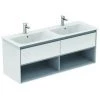 Ideal Standard Meuble Sous-lavabo Double CONNECT Air, 1200 Mm, 2 Tiroirs, E0829, Coloris: Blanc Brillant / Gris Clair Mat - E0829KN 1 Ideal Standard Meuble Sous-lavabo Double CONNECT Air, 1200 Mm, 2 Tiroirs, E0829, Coloris: Blanc Brillant / Gris Clair Mat - E0829KN -IDEAL STANDARD Soldes 2022 16227783 1