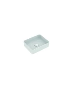 Ideal Standard Lavabo à Poser Strada II T2967, Sans Trou Pour Robinet, Sans Trop-plein, Avec Kit De Fixation, 500x400 Mm, Coloris: Blanc - T296701