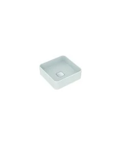 Ideal Standard Strada II Lavabo à Poser Carré T2962, Sans Trou Pour Robinet, Sans Trop-plein, Sans Trop-plein, Avec Kit De Fixation, 400x400 Mm, Coloris: Blanc - T296201