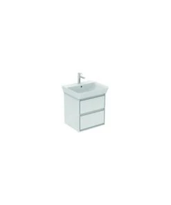 Ideal Standard Meuble Sous-lavabo CONNECT , 480mm, 2 Tiroirs, E1607, Coloris: Décor Pin Clair / Brun Mat - E1607UK