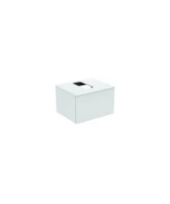 Ideal Standard Meuble Sous-lavabo Adapto Pour Lavabos Strada II, Découpe Centrale, 1 Tiroir, 600mm, Coloris: Décor Noyer - U8594FW