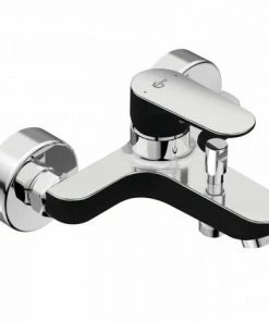 Mitigeur Bain-douche Mural Avec Plage De Dépose - TYRIA - Noir/Chrome - Ideal Standard
