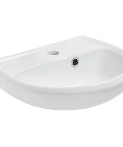 IDEAL STANDARD Lave-mains Eurovit,débordement Latéral LxPxH : 400x350x155 Mm 1 Trou Robinet-