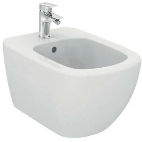 Bidet Suspendu Avec Fixation Cachée Ideal Standard Tesi En Vitreous China Soie Blanche | Blanc 3 Bidet Suspendu Avec Fixation Cachée Ideal Standard Tesi En Vitreous China Soie Blanche | Blanc