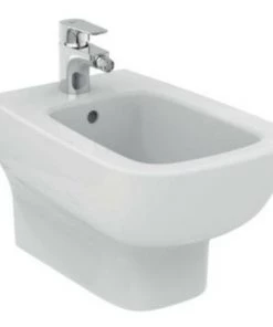 Bidet Mural Monotrou Ideal Standard Esedra Avec Accessoires Cachés | Blanc Brillant