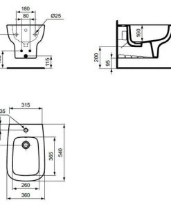 Bidet Mural Monotrou Ideal Standard Esedra Avec Accessoires Cachés | Blanc Brillant -IDEAL STANDARD Soldes 2022 34050551 4