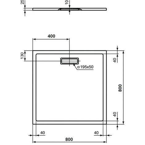 Receveur De Douche 80X80 Cm Acrylique Ideal Standard Ultra Flat New Blanc Sans Drain | Blanc 7 Receveur De Douche 80X80 Cm Acrylique Ideal Standard Ultra Flat New Blanc Sans Drain | Blanc – Image 5