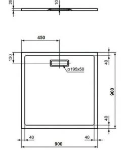 Receveur De Douche 90X90 Cm De Acrylique Ideal Standard Ultra Flat New Blanc Sans Drain | Blanc -IDEAL STANDARD Soldes 2022 34050598 5