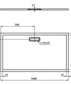 Receveur De Douche 140X70 Cm En Acrylique Ideal Standard Ultra Flat New Blanc Sans Drain | Blanc -IDEAL STANDARD Soldes 2022 34050604 5