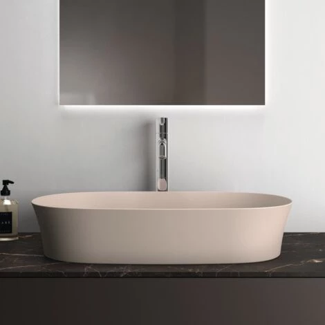 Ideal Standard - Vasque à Poser Ovale Ipalyss, Couleur, 60 X 38, Vision, Avec Bonde 5 Ideal Standard - Vasque à Poser Ovale Ipalyss, Couleur, 60 X 38, Vision, Avec Bonde – Image 3