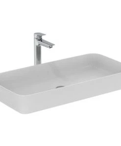 Ideal Standard - Vasque à Poser Rectangle Ipalyss, Couleur, 80 X 40, Blanc, Sans Bonde