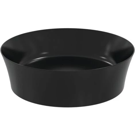 Ideal Standard - Vasque à Poser Ronde Ipalyss, Couleur, Noir Mat, Avec Bonde 3 Ideal Standard - Vasque à Poser Ronde Ipalyss, Couleur, Noir Mat, Avec Bonde