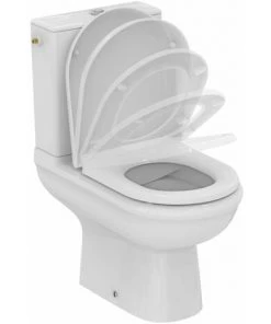 Ideal Standard Pack WC Sur Pied Exacto En Porcelaine Vitrifiée Blanc - Chasse à économie D'eau