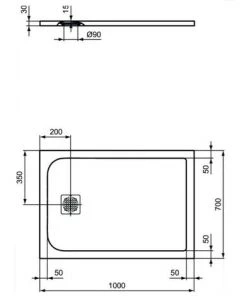 Receveur De Douche 100x70 Cm En Série Ideal Solid By Ideal Standard Ultra Flat S | Blanc -IDEAL STANDARD Soldes 2022 35358018 4