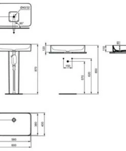IDEAL STANDARD Idéal Standard Pack Vasque à Poser Rectangulaire Conca 60 Cm Blanche + Mitigeur Lavabo Réhaussé Conca Couleur, Chrome -IDEAL STANDARD Soldes 2022 38592818 4