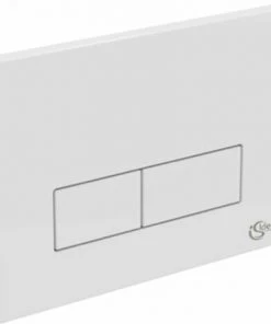 Ideal Standard Plaque De Commande Rectangulaire DF Blanc - Blanc