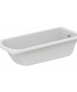 Ideal Standard Hotline New Baignoire H46.5xb75xl170cm 52cm Avec Trou Rectangle Avec Trop-plein Plastique Blanc - Blanc