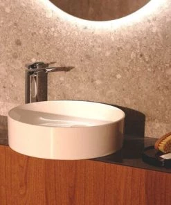 IDEAL STANDARD Lot Vasque à Poser Ronde Conca 45 Cm Blanche + Mitigeur Lavabo Réhaussé Tesi Chrome -IDEAL STANDARD Soldes 2022 39154179 3