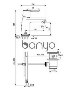 IDEAL STANDARD Mitigeur Lavabo Vito | Standard -IDEAL STANDARD Soldes 2022 3929025 2