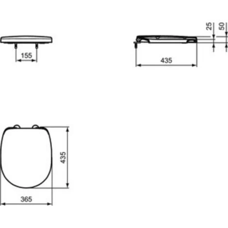 IDEAL STANDARD Abattant Connect Space à Descente Progressive 5 IDEAL STANDARD Abattant Connect Space à Descente Progressive – Image 3