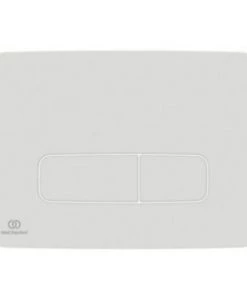 Ideal Standard - Plaque De Commande Ronde Oleas , Double Flux, Mécanique, Blanche