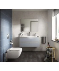 Ideal Standard - WC Suspendu Tesi Aquablade + Abattant Et Plaque De Commande Oleas Double Blanche + Bâti-support Autoportant Porcher éco -IDEAL STANDARD Soldes 2022 44089289 3