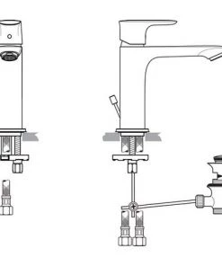 IDEAL STANDARD Mélangeur Lavabo AIR CONNECT Grande Slim A7012AA -IDEAL STANDARD Soldes 2022 45078670 2