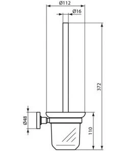 IDEAL STANDARD Garniture De Toilette Fixé Au Mur OIM, Verre A9119AA -IDEAL STANDARD Soldes 2022 45080037 3
