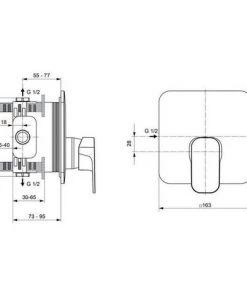 IDEAL STANDARD Douche Mitigeur Kit TONIQUE II UP 2 A6339AA -IDEAL STANDARD Soldes 2022 45082044 3