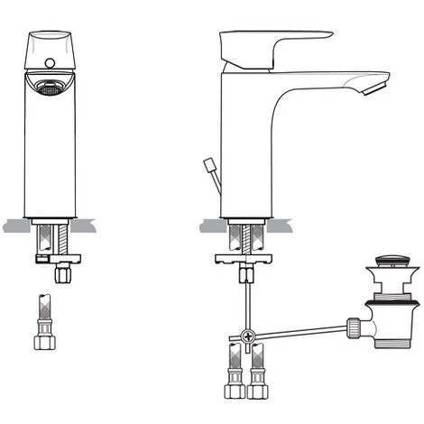 IDEAL STANDARD Mélangeur Lavabo AIR CONNECT Grande A7053AA 4 IDEAL STANDARD Mélangeur Lavabo AIR CONNECT Grande A7053AA – Image 2