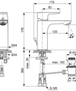 IDEAL STANDARD Mélangeur Lavabo AIR CONNECT Grande A7053AA 7 IDEAL STANDARD Mélangeur Lavabo AIR CONNECT Grande A7053AA -IDEAL STANDARD Soldes 2022 45082601 3