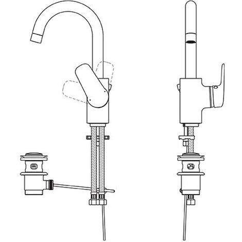 IDEAL STANDARD Mélangeur Lavabo Avec Bec Haut Pivotant Ceraflex B1716AA 4 IDEAL STANDARD Mélangeur Lavabo Avec Bec Haut Pivotant Ceraflex B1716AA – Image 2