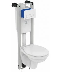 Ideal Standard Pack WC Bâti-support - Suspendu Astor - Porcelaine Vitrifiée Blanc