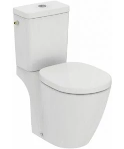 Ideal Standard Pack WC Connect Cube Sur Pied - Abattant Recouvrant - Porcelaine Vitrifiée