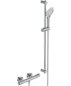 Kit De Douche Ideal Standard Avec Thermostat, Chrome Ceratherm100, 900 Mm