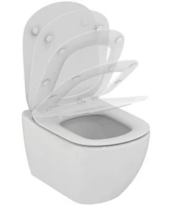 IDEAL STANDARD Cuvette Et Abattant Ultra-finfrein De Chute TESI - Cuvette Et Abattant Ultra-finfrein De Chute TESI